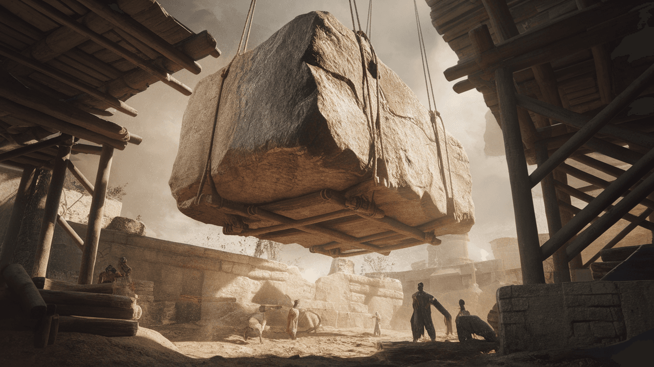 How Did They Lift 50-Ton Stones?